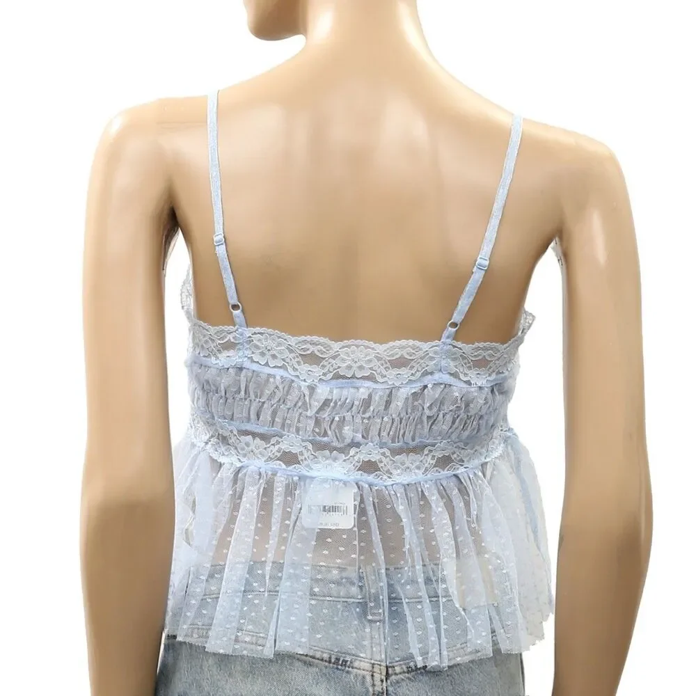 Intimately Free People In The Stars Cami Women's Blouse Top Lace Sheer XS 288461